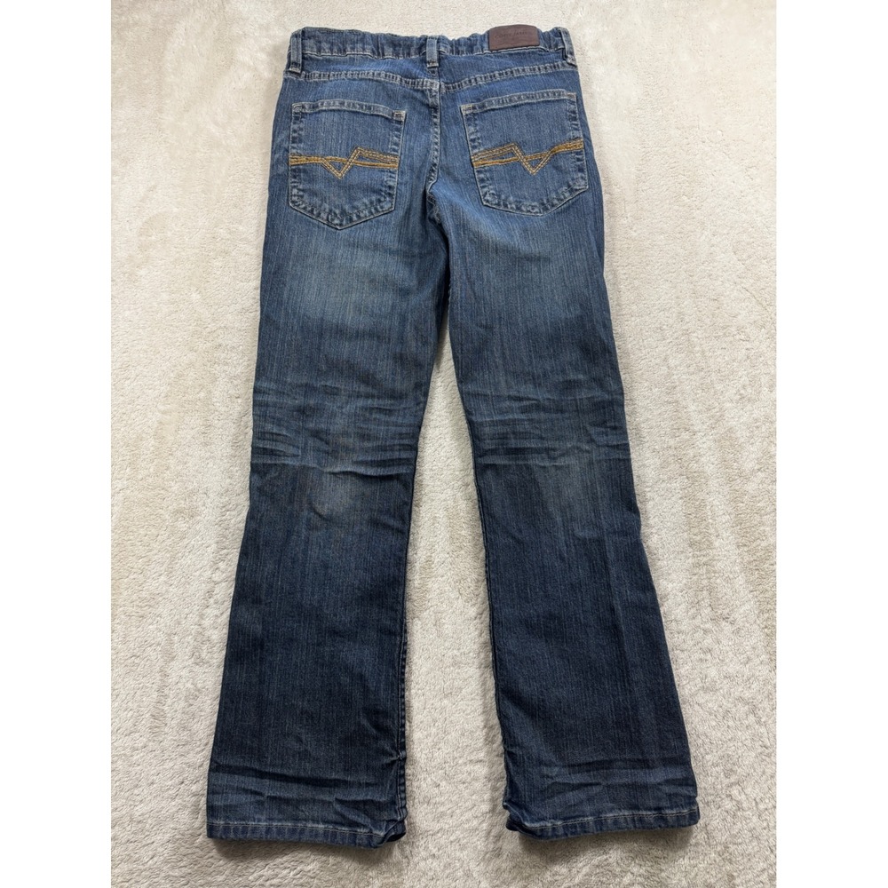 Cody James Boys Bootcut Adjustable Waist Blue Denim Jeans 16 Meas: 28x28.5 - Picture 2 of 8